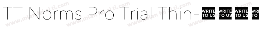 TT Norms Pro Trial Thin字体转换